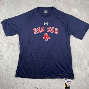 NWT Under Armour MLB Boston Red Sox T-Shirt Mens 3XL HeatGear Loose Fit‎